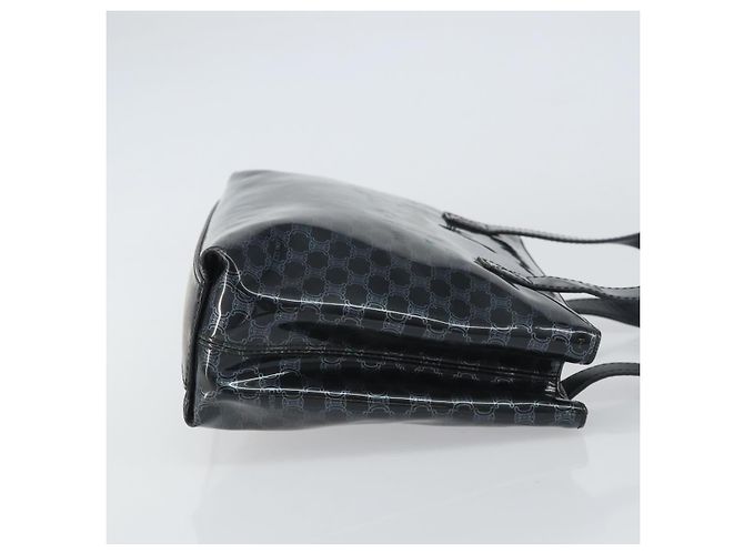 Céline Borsa a mano in tela Macadam CELINE in vinile nero Auth ti3537 - vista 4