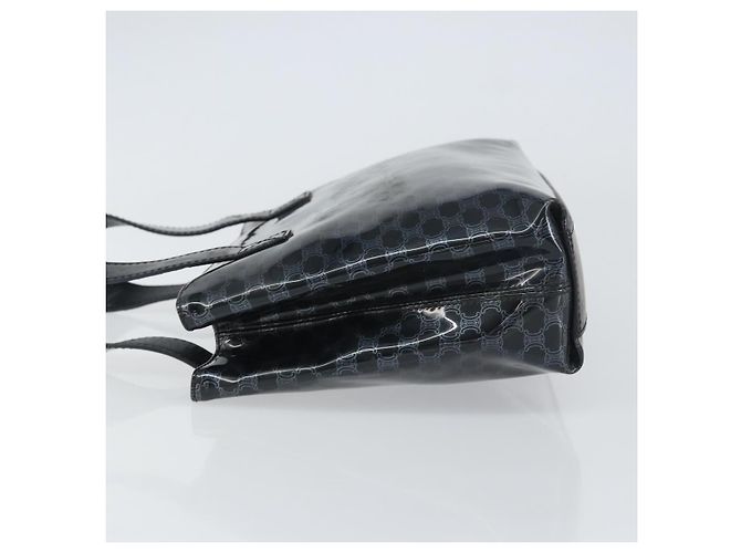 Céline Borsa a mano in tela Macadam CELINE in vinile nero Auth ti3537 - vista 5