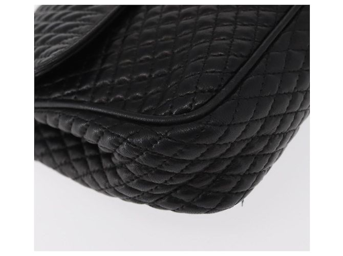 BALLY Borsa a Spalla a Catena Pelle Nera Oro Auth 157788 Nero D'oro - vista 10