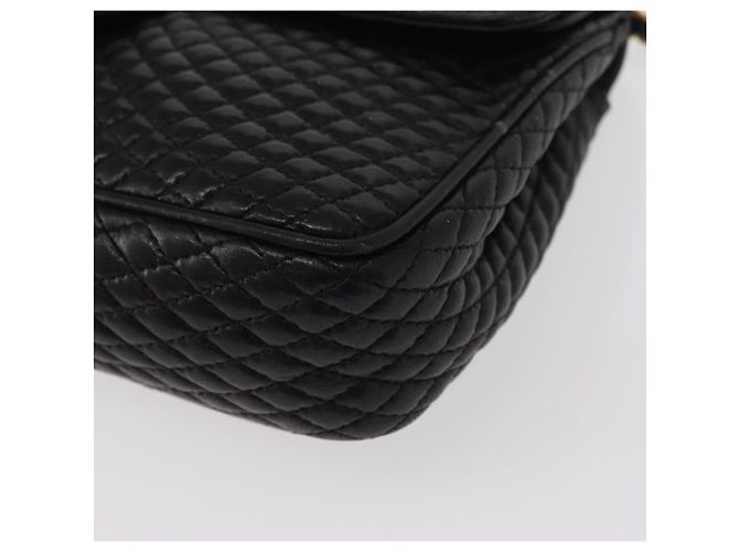 BALLY Borsa a Spalla a Catena Pelle Nera Oro Auth 157788 Nero D'oro - vista 11
