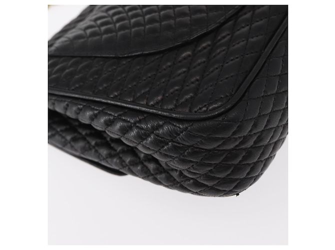 BALLY Borsa a Spalla a Catena Pelle Nera Oro Auth 157788 Nero D'oro - vista 12