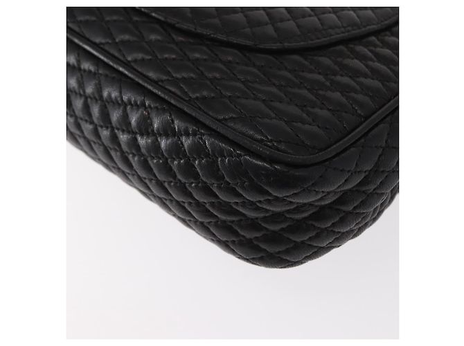 BALLY Borsa a Spalla a Catena Pelle Nera Oro Auth 157788 Nero D'oro - vista 13