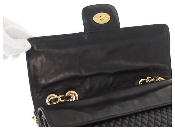 BALLY Borsa a Spalla a Catena Pelle Nera Oro Auth 157788 Nero D'oro - vista 16