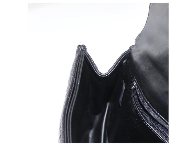 BALLY Borsa a Spalla a Catena Pelle Nera Oro Auth 157788 Nero D'oro - vista 21