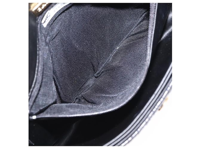 BALLY Borsa a Spalla a Catena Pelle Nera Oro Auth 157788 Nero D'oro - vista 23