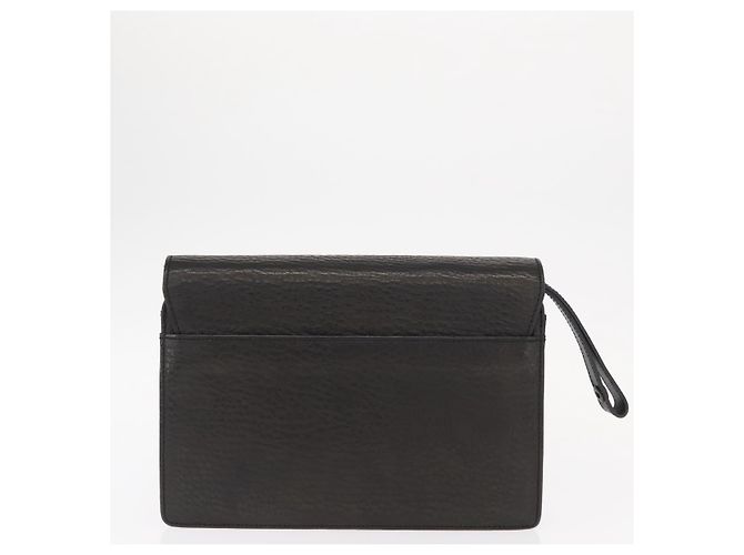 Autre Marque Borsa a mano Burberrys in pelle 2 pezzi nera e oro Auth bs31437 Nero D'oro - vista 11