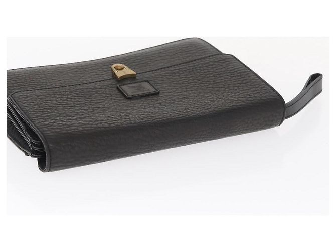 Autre Marque Borsa a mano Burberrys in pelle 2 pezzi nera e oro Auth bs31437 Nero D'oro - vista 13