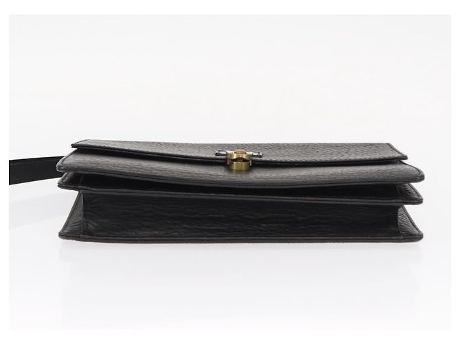 Autre Marque Borsa a mano Burberrys in pelle 2 pezzi nera e oro Auth bs31437 Nero D'oro - vista 14