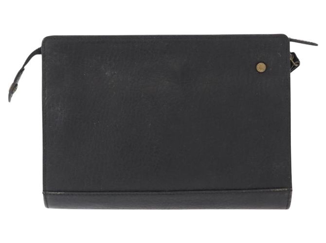 Autre Marque Borsa a mano Burberrys in pelle 2 pezzi nera e oro Auth bs31437 Nero D'oro - vista 3