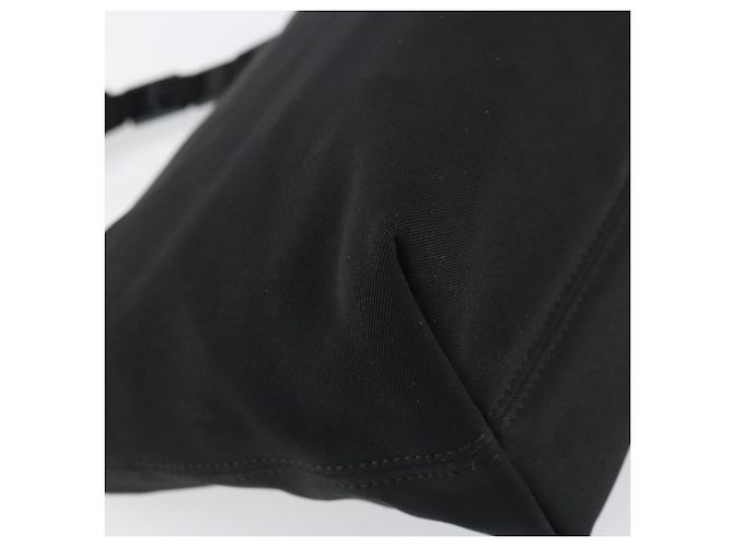 Borsa a mano Salvatore Ferragamo in tela nera e argento autentica bs31657 - vista 13