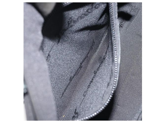 Borsa a mano Salvatore Ferragamo in tela nera e argento autentica bs31657 - vista 18