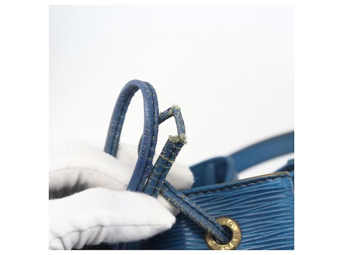 Noe LOUIS VUITTON Schultertasche Petit Noé Epi Blau M44105 LV Auth ka741 - Ansicht 10