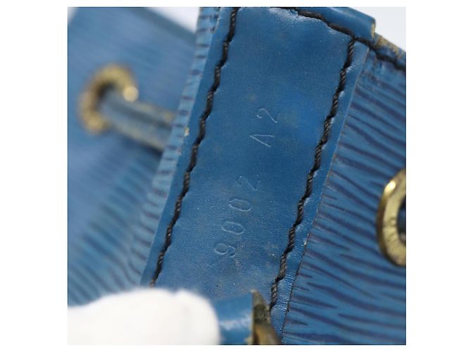 Noe LOUIS VUITTON Schultertasche Petit Noé Epi Blau M44105 LV Auth ka741 - Ansicht 12