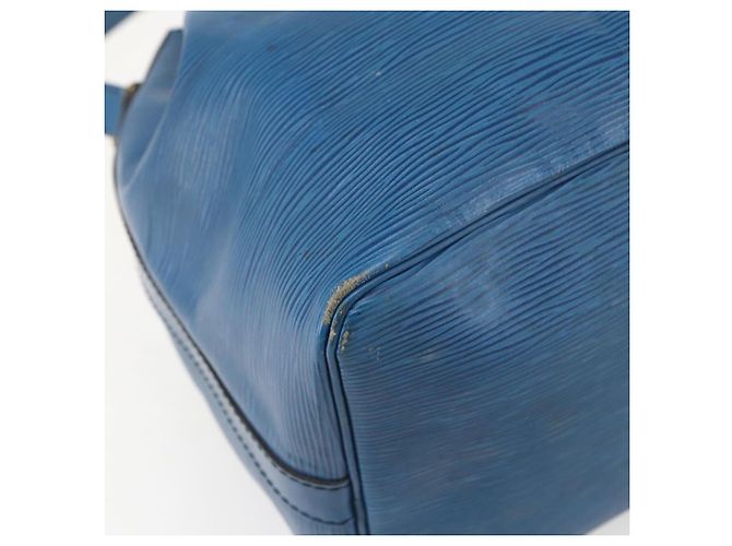 Noe LOUIS VUITTON Schultertasche Petit Noé Epi Blau M44105 LV Auth ka741 - Ansicht 16
