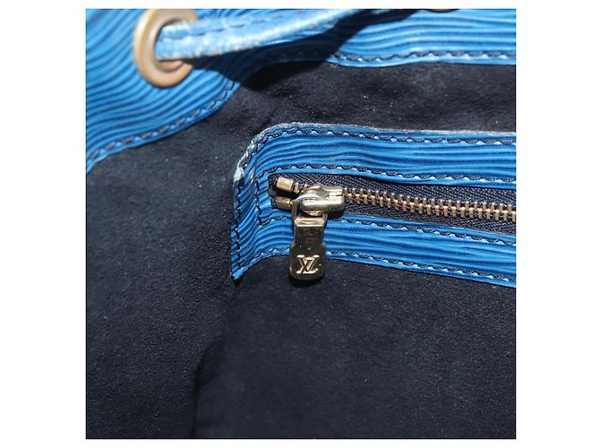 Noe LOUIS VUITTON Schultertasche Petit Noé Epi Blau M44105 LV Auth ka741 - Ansicht 18