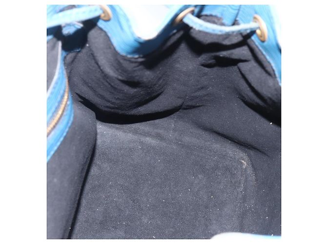 Noe LOUIS VUITTON Schultertasche Petit Noé Epi Blau M44105 LV Auth ka741 - Ansicht 19