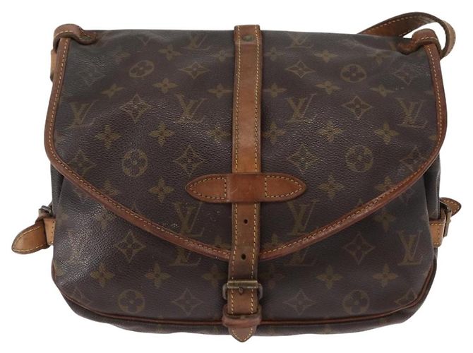 LOUIS VUITTON Borsa a Spalla Monogram Saumur 30 M42256 LV Auth BA8124 Monogramma - vista 13