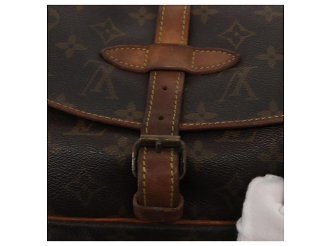 LOUIS VUITTON Borsa a Spalla Monogram Saumur 30 M42256 LV Auth BA8124 Monogramma - vista 19