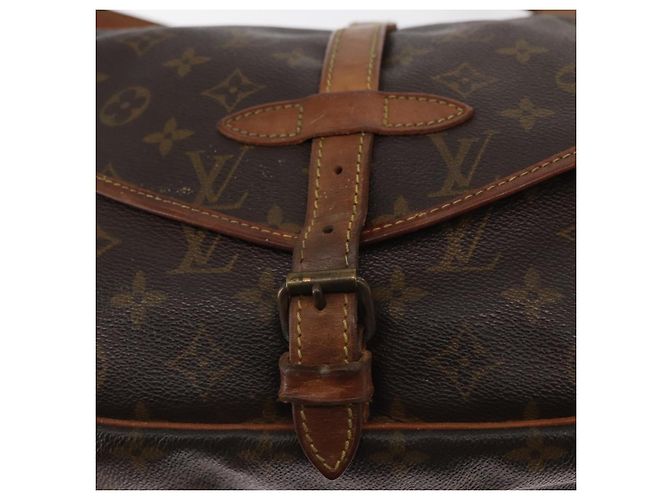 LOUIS VUITTON Borsa a Spalla Monogram Saumur 30 M42256 LV Auth BA8124 Monogramma - vista 9