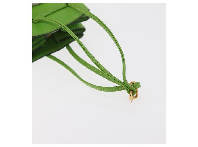 Hermès Bolso Vespa de cuero verde Auth BA8722 HERMES - vista 7