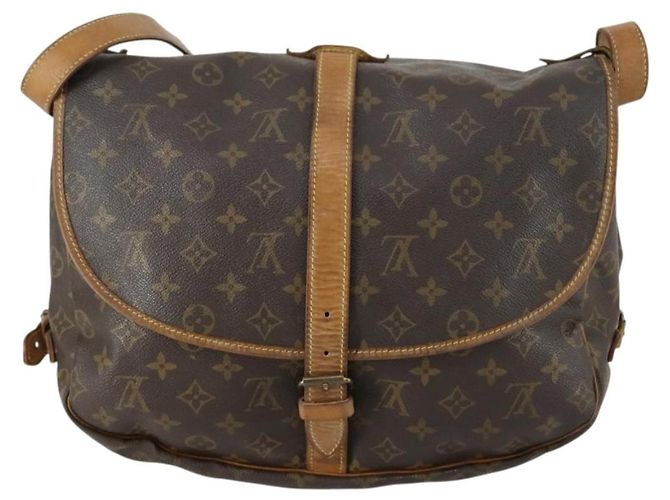 LOUIS VUITTON Borsa a Spalla Monogram Saumur 35 M42254 LV Auth bs31304 Monogramma - vista 2