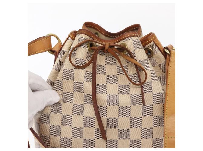 LOUIS VUITTON Borsa a Spalla Noe BB Damier Azur N41220 LV Auth 156346 - vista 18