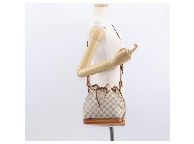 LOUIS VUITTON Borsa a Spalla Noe BB Damier Azur N41220 LV Auth 156346 - vista 21