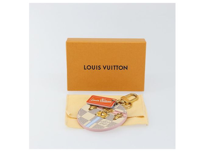 LOUIS VUITTON Llavero Illustrious Summer Trunk Damier Azur LV Auth 155752V - vista 12