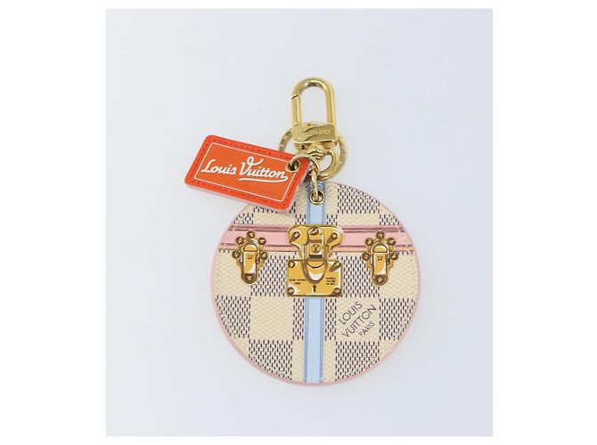 LOUIS VUITTON Llavero Illustrious Summer Trunk Damier Azur LV Auth 155752V - vista 2