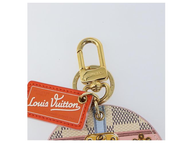 LOUIS VUITTON Llavero Illustrious Summer Trunk Damier Azur LV Auth 155752V - vista 3