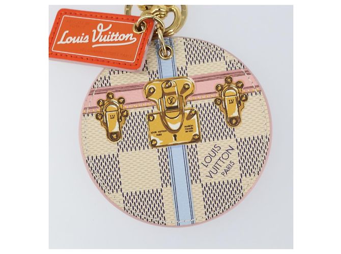 LOUIS VUITTON Llavero Illustrious Summer Trunk Damier Azur LV Auth 155752V - vista 5