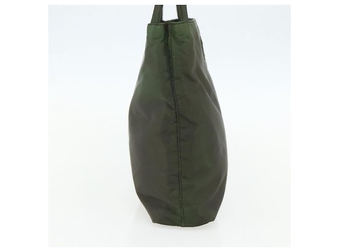 PRADA Schultertasche Nylon Khaki Silber Authentisch ti3532 - Ansicht 3