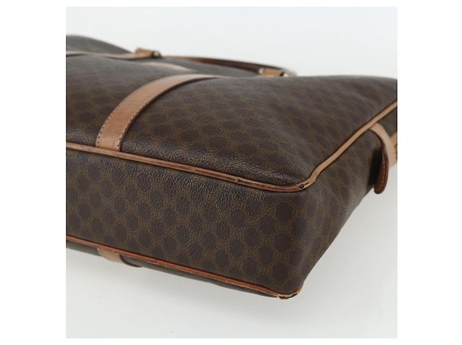 Céline Borsa da lavoro in tela Macadam CELINE PVC marrone oro Auth ti3555 D'oro - vista 10