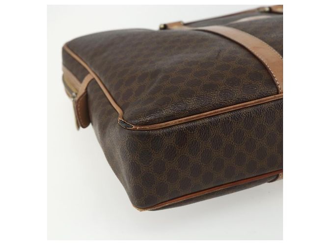 Céline Borsa da lavoro in tela Macadam CELINE PVC marrone oro Auth ti3555 D'oro - vista 11