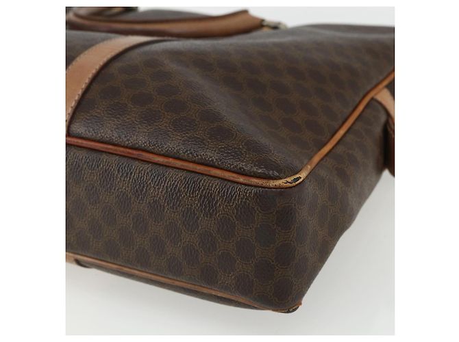 Céline Borsa da lavoro in tela Macadam CELINE PVC marrone oro Auth ti3555 D'oro - vista 12