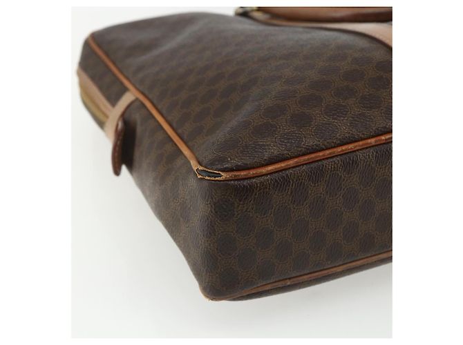 Céline Borsa da lavoro in tela Macadam CELINE PVC marrone oro Auth ti3555 D'oro - vista 13