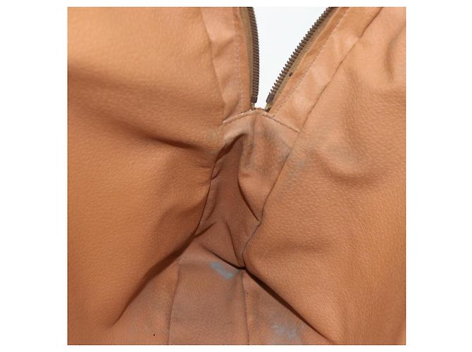 Céline Borsa da lavoro in tela Macadam CELINE PVC marrone oro Auth ti3555 D'oro - vista 19