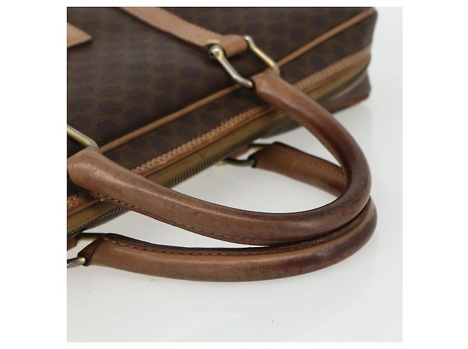 Céline Borsa da lavoro in tela Macadam CELINE PVC marrone oro Auth ti3555 D'oro - vista 7