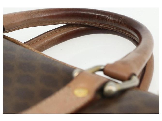 Céline Borsa da lavoro in tela Macadam CELINE PVC marrone oro Auth ti3555 D'oro - vista 8