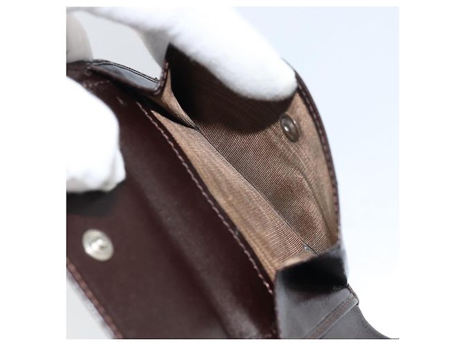 FENDI Zucca Canvas Geldbörse Schwarz Braun Auth am10042V - Ansicht 11