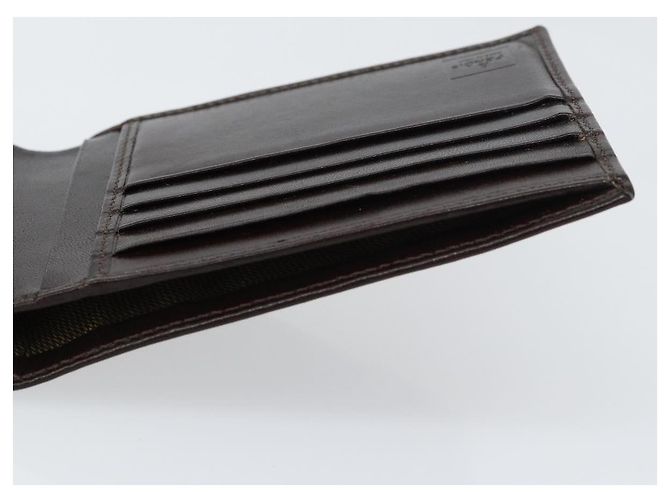 FENDI Zucca Canvas Geldbörse Schwarz Braun Auth am10042V - Ansicht 19