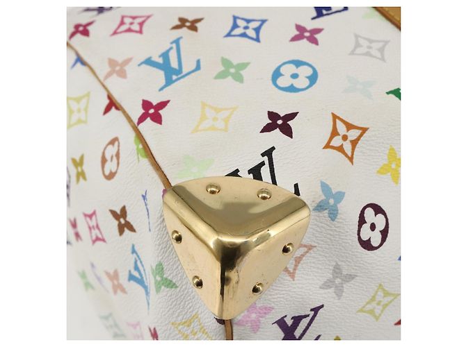 LOUIS VUITTON Keepall 45 Tasche Monogram Multicolor Weiß M92641 LV Auth BA8992SAV - Ansicht 16
