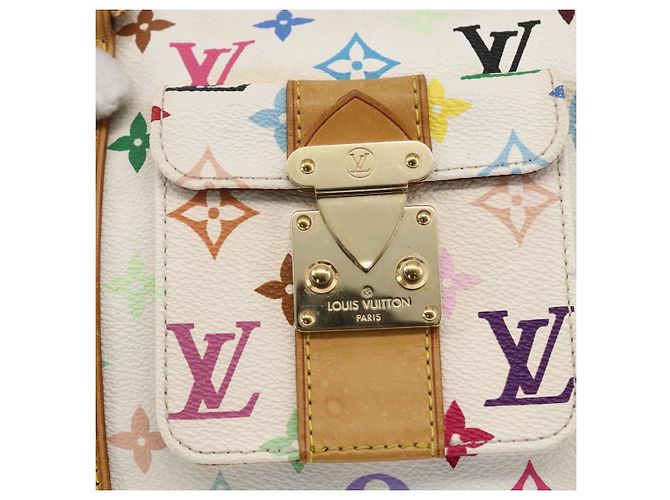 LOUIS VUITTON Keepall 45 Tasche Monogram Multicolor Weiß M92641 LV Auth BA8992SAV - Ansicht 19