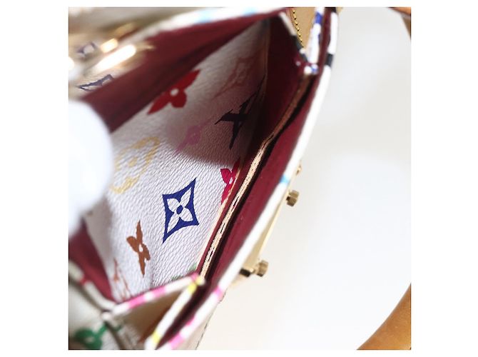 LOUIS VUITTON Keepall 45 Tasche Monogram Multicolor Weiß M92641 LV Auth BA8992SAV - Ansicht 23