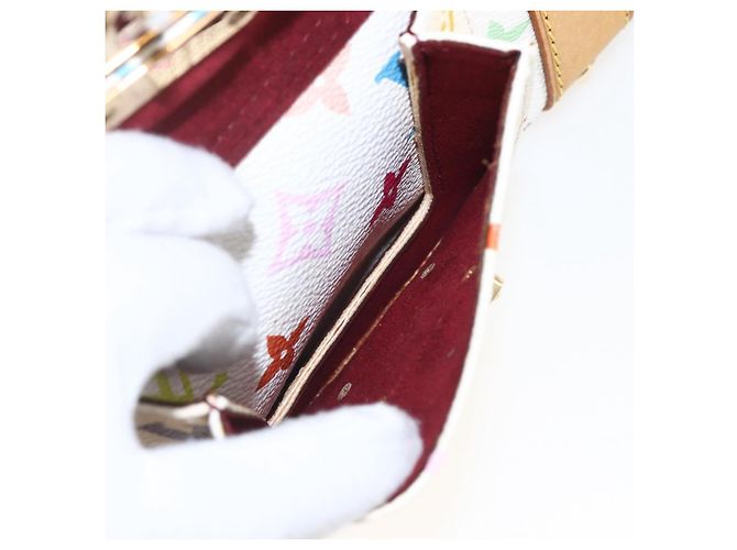 LOUIS VUITTON Keepall 45 Tasche Monogram Multicolor Weiß M92641 LV Auth BA8992SAV - Ansicht 24