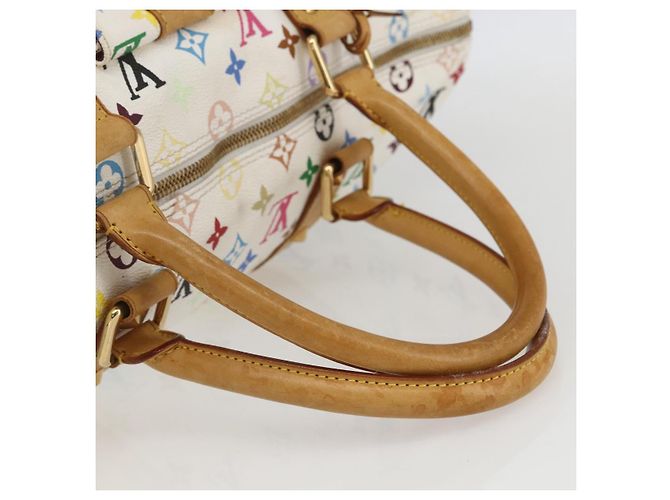LOUIS VUITTON Keepall 45 Tasche Monogram Multicolor Weiß M92641 LV Auth BA8992SAV - Ansicht 7