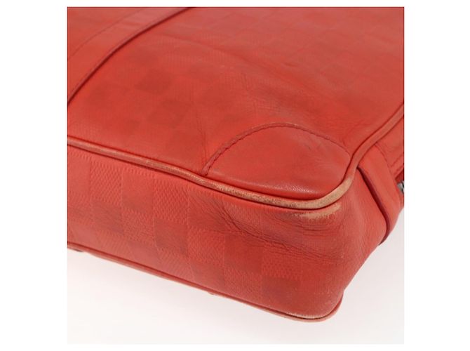 LOUIS VUITTON Borsa Porta Documenti da Viaggio Damier Infini N41143 Auth 156333 Arancione - vista 15