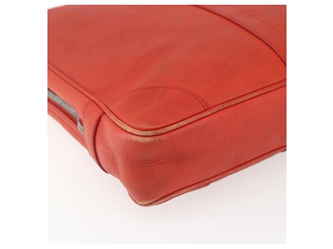 LOUIS VUITTON Borsa Porta Documenti da Viaggio Damier Infini N41143 Auth 156333 Arancione - vista 16