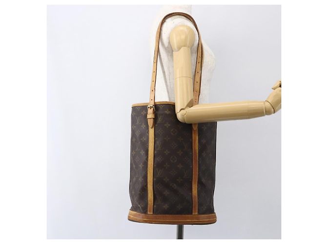 LOUIS VUITTON Bolsa de Ombro Monogram Bucket GM M42236 LV Auth 153687 Monograma - vista 22