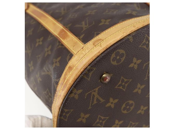 LOUIS VUITTON Bolsa de Ombro Monogram Bucket GM M42236 LV Auth 153687 Monograma - vista 9